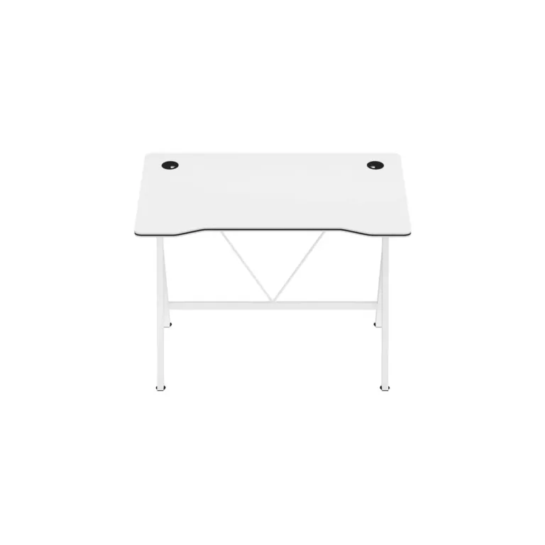 Huzaro Hero 1.4 White 100x50 cm valge MDF/metallist gaming laud kaabliavadega