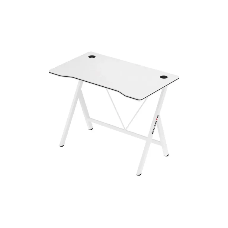 Huzaro Hero 1.4 White 100x50 cm valge MDF/metallist gaming laud kaabliavadega