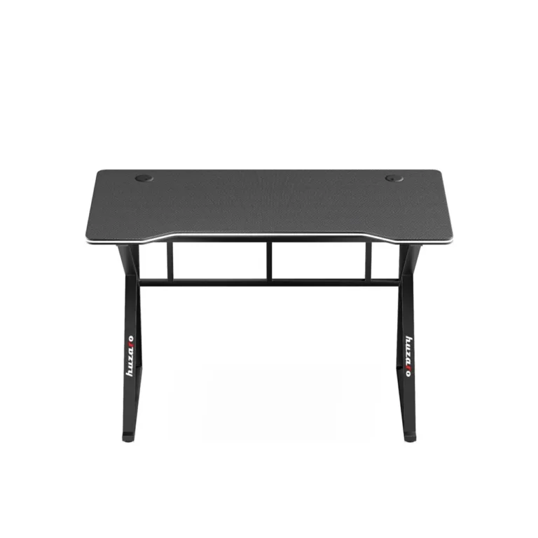 Huzaro Hero 1.6 Black 120x60x75 cm metallraamiga MDF süsinikmust mängurilaud kaabliavadega