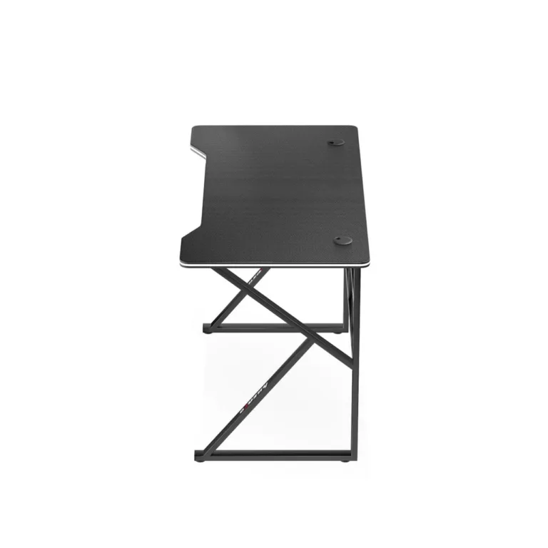 Huzaro Hero 1.6 Black 120x60x75 cm metallraamiga MDF süsinikmust mängurilaud kaabliavadega
