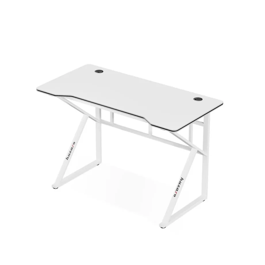 Huzaro Hero 1.6 White 120x60x75 cm valge metallraamiga MDF-mängurilaud kaabliavadega – 4