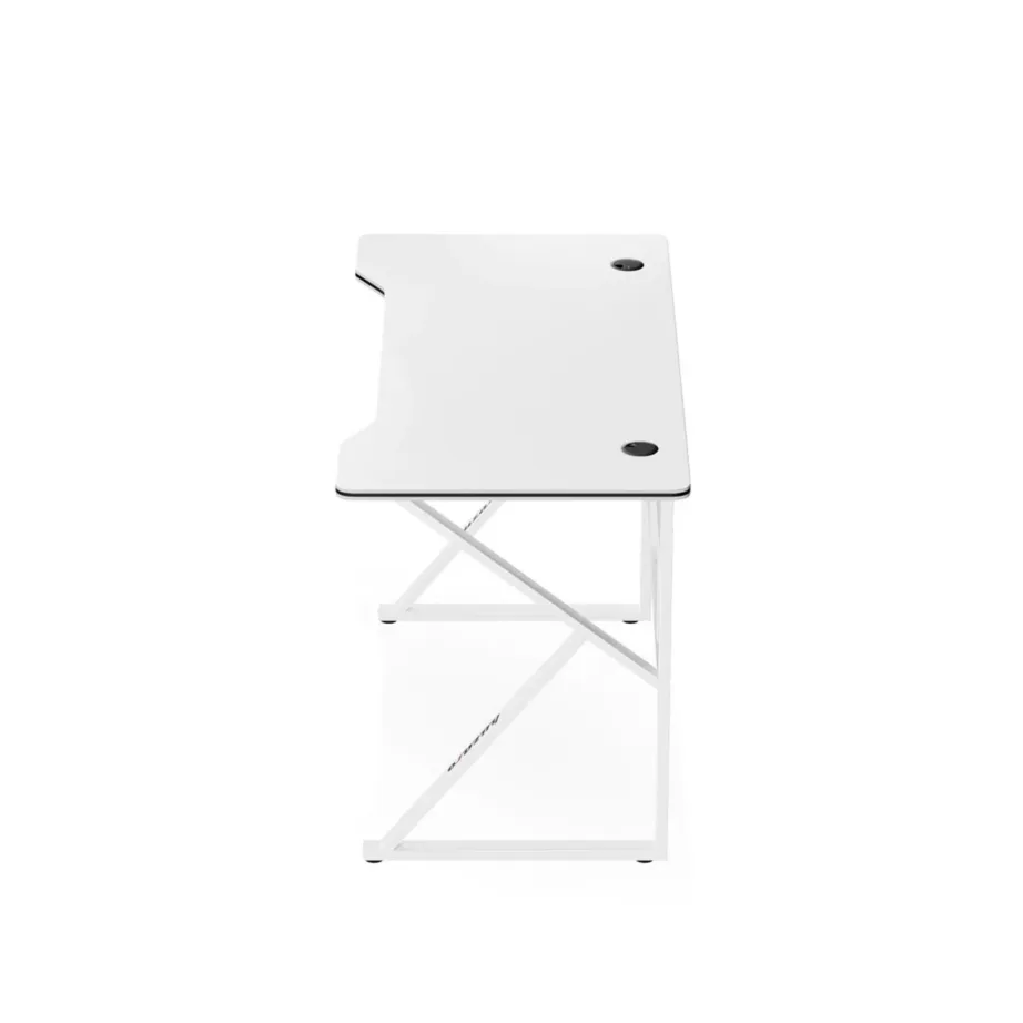 Huzaro Hero 1.6 White 120x60x75 cm valge metallraamiga MDF-mängurilaud kaabliavadega – 5