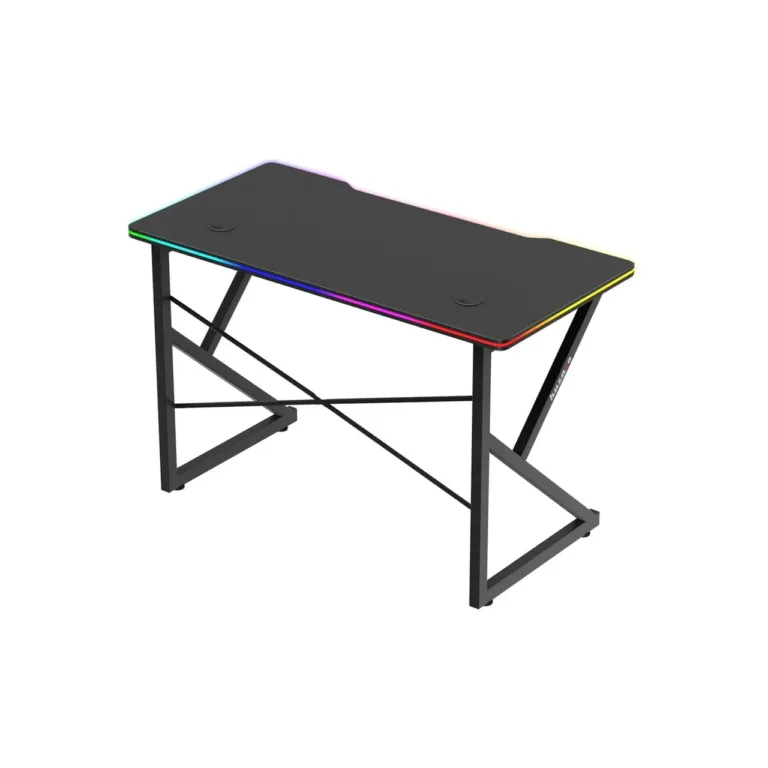 Huzaro Hero 1.7 RGB Black 120x60 cm LED-valgustusega mängulaud joogitopsi- ja klapikonksuga