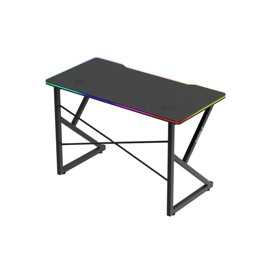 Huzaro Hero 1.7 RGB Black 120×60 cm LED-valgustusega mängulaud joogitopsi- ja klapikonksuga – 3