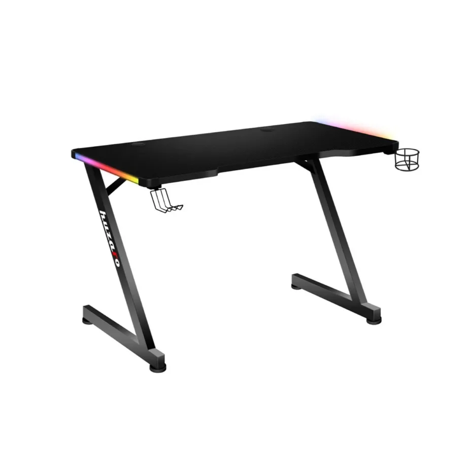 Huzaro Hero 2.5 RGB 120×60 cm must LED-valgustusega MDF mängurilaud puldiga – 4