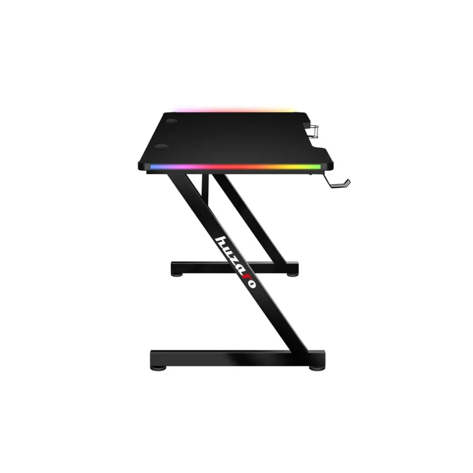 Huzaro Hero 2.5 RGB 120×60 cm must LED-valgustusega MDF mängurilaud puldiga – 6