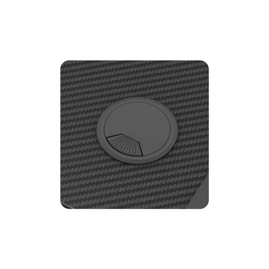 Huzaro Hero 2.6 120×60 cm must metallraamiga reguleeritava kõrgusega mängurilaud, kruusi- ja kõrvaklapihoidikuga – 5