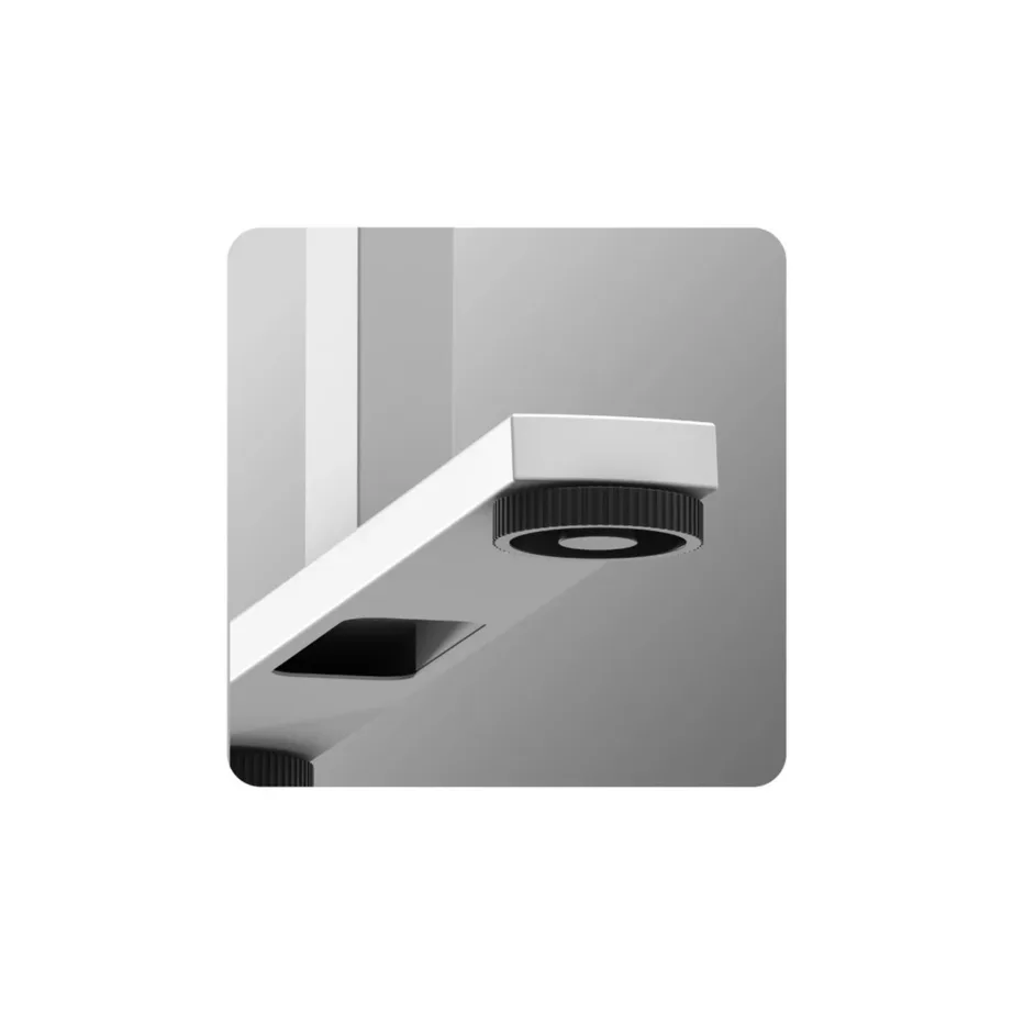 Huzaro Hero 2.6 White 120×60 cm valge metallraamiga mängurilaud kaabliavade ja kõrvaklapihoidikuga – 9