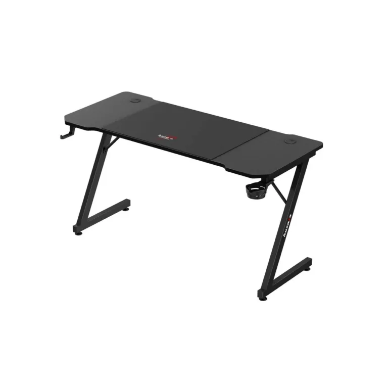 Huzaro Hero 3.3 Black 140x60 cm must mängurilaud kaablihaldussüsteemi ja tarvikute hoidikutega