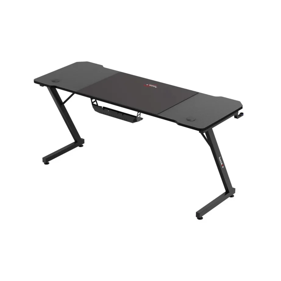 Huzaro Hero 4.8 Black 160×60 cm must sirge mängurilaud kaabli- ja topsihoidikuga ning kõrvaklapikonksuga – 7