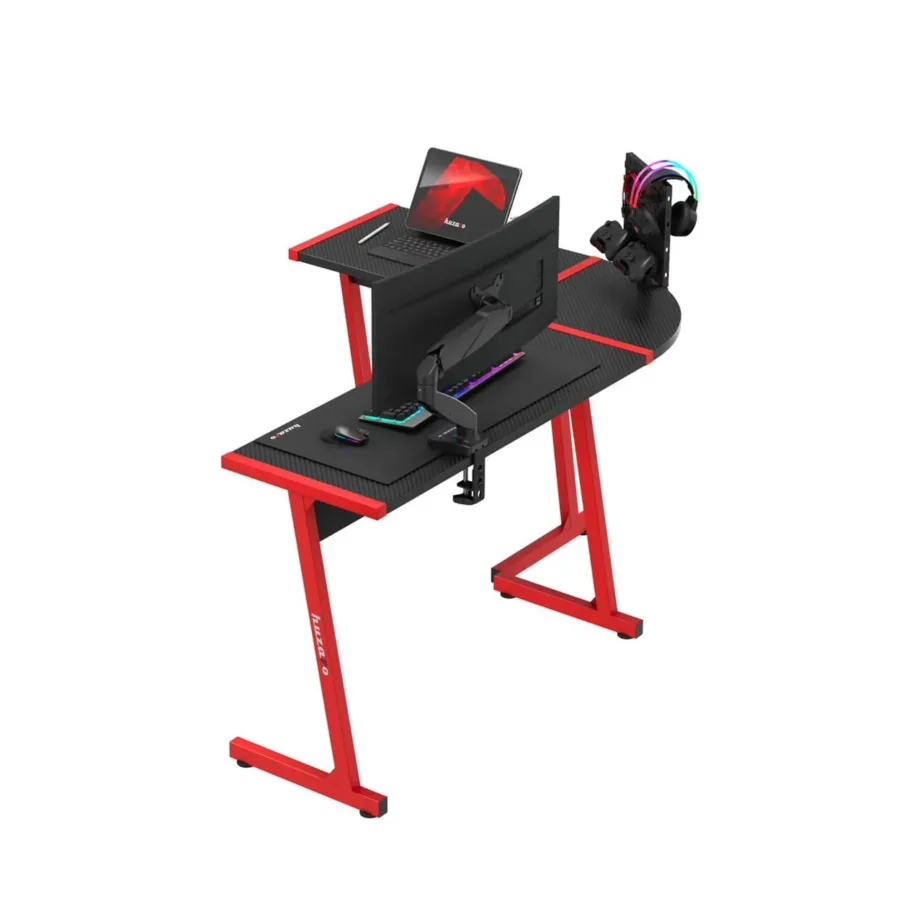 Huzaro Hero 6.0 Red 147×112 cm terasraamiga L-kujuline süsinikkiuga nurgalaud - 4