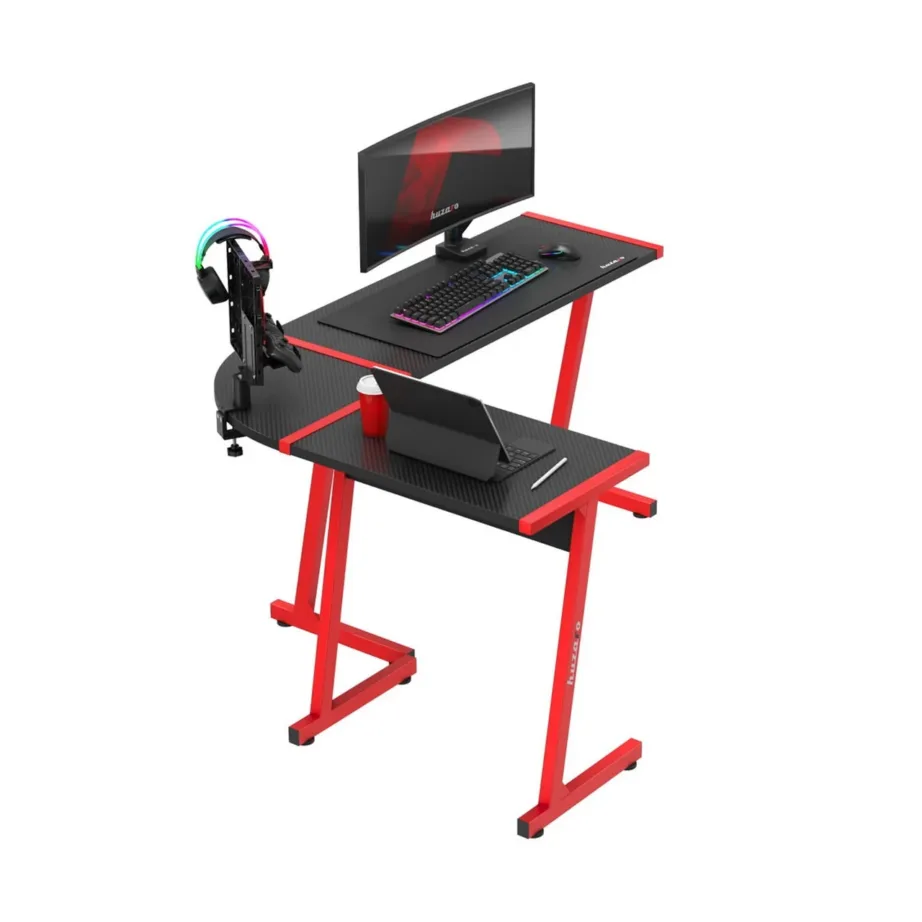 Huzaro Hero 6.0 Red 147×112 cm terasraamiga L-kujuline süsinikkiuga nurgalaud - 7