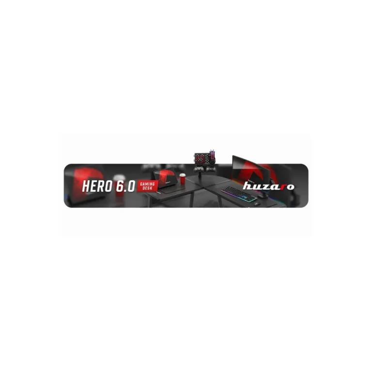 Huzaro Hero 6.0 RGB 147x112x74 cm L-kujuline must süsinikkiust LED-nurgalaud mänguritele