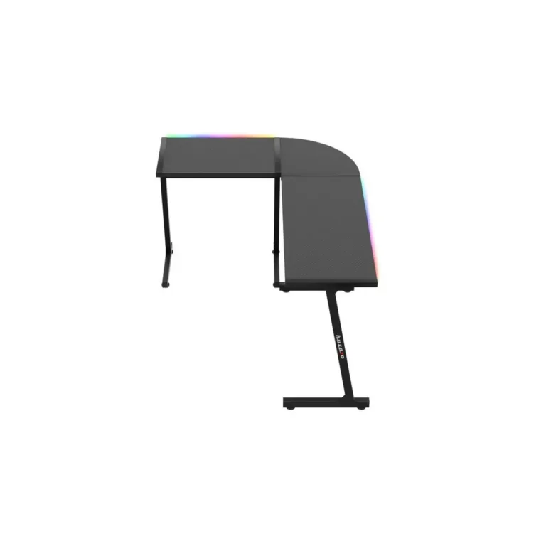 Huzaro Hero 6.0 RGB 147x112x74 cm L-kujuline must süsinikkiust LED-nurgalaud mänguritele