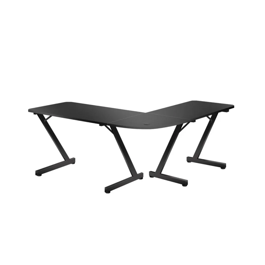 Huzaro Hero 7.0 154x117x72,5 cm must süsinikkiust nurgalaud alumiiniumraamiga, kaablite halduse ja kõrvaklappide konksuga – 2