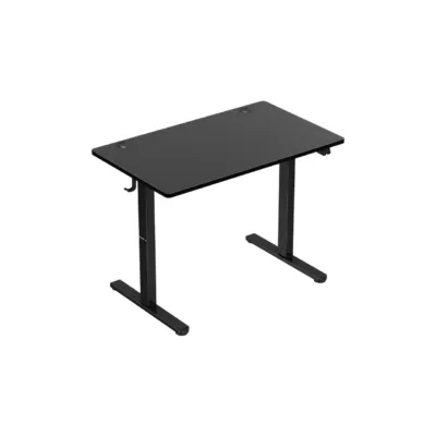 Huzaro Hero 7.9 Black elektriline reguleeritava kõrgusega 100x60 cm must mängurilaud, maksimaalne kõrgus 118 cm, kandevõime 70 kg, klapikonksu ja kaabliavadega