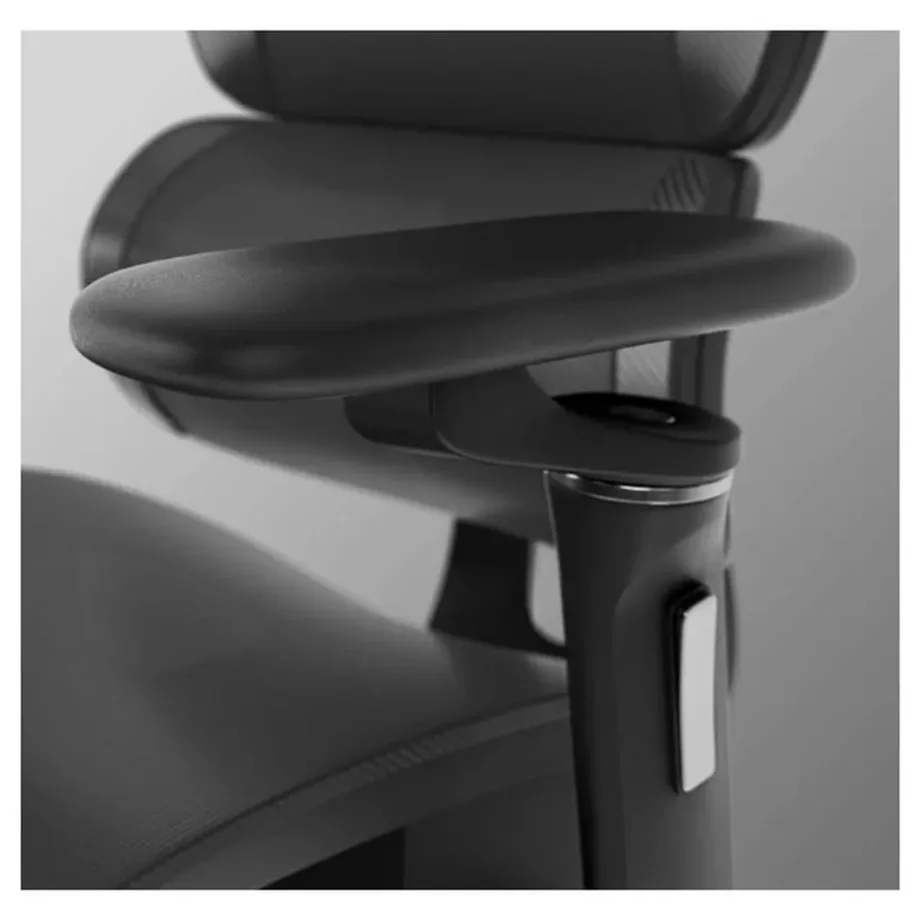 Huzaro HZ-Combat 7.9 must 70 cm ergonoomiline mänguritool võrkkangast seljatoe ja jalatoega, max 150 kg – 11