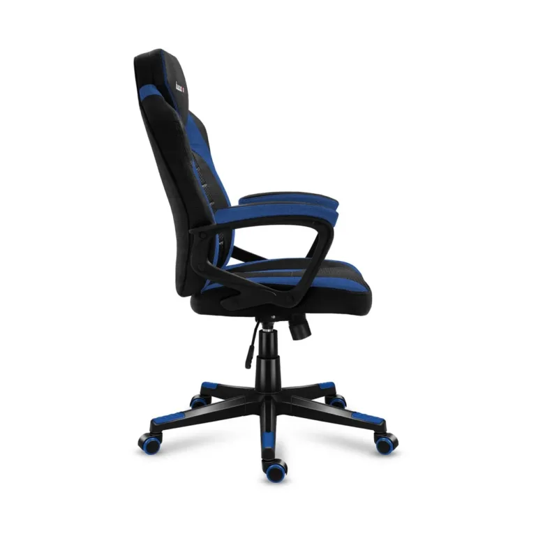 Huzaro HZ-Force 2.5 Blue 68 cm laiune ergonoomiline mänguritool hingava võrkkangast istmega, must-sinine, reguleeritava kõrgusega, pehme käetoega, kandevõime kuni 140 kg