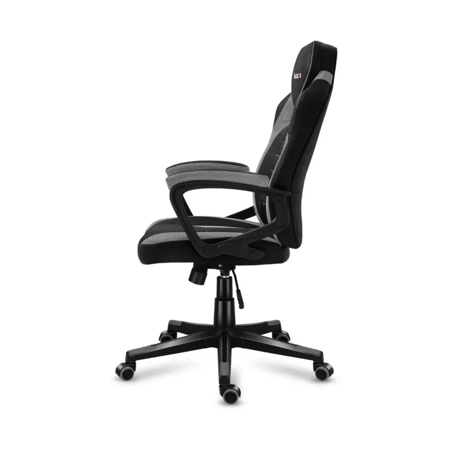 Huzaro HZ-Force 2.5 Grey Mesh 68 cm must/hall ergonoomiline võrgust mänguritool, 140 kg kandevõime, pehme käetugi – 5