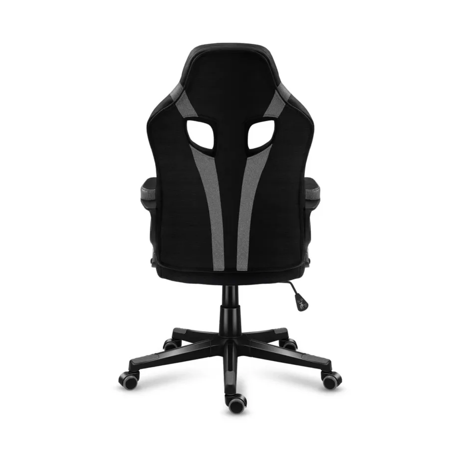 Huzaro HZ-Force 2.5 Grey Mesh 68 cm must/hall ergonoomiline võrgust mänguritool, 140 kg kandevõime, pehme käetugi – 6