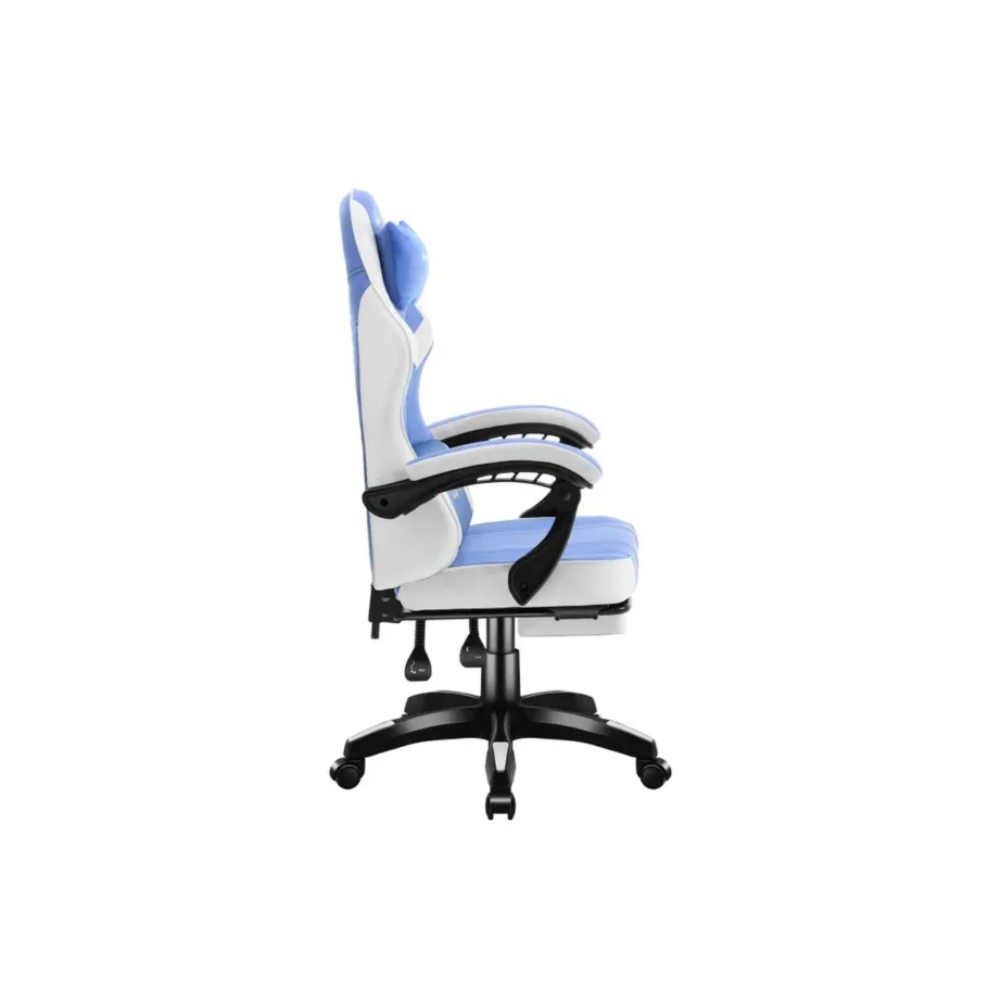 Huzaro HZ-FORCE 3.7 Blue 60 cm lai ergonoomiline mänguritool nimme- ja kaelapadjaga, sinine/valge – 2