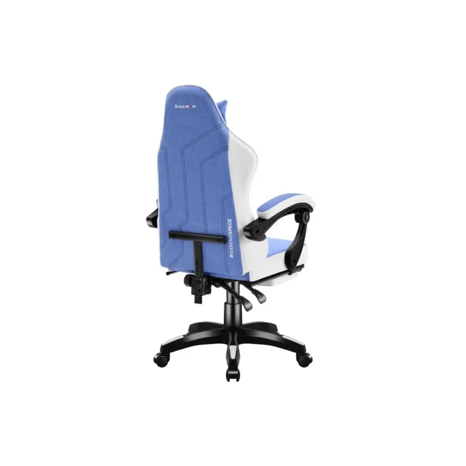 Huzaro HZ-FORCE 3.7 Blue 60 cm lai ergonoomiline mänguritool nimme- ja kaelapadjaga, sinine/valge – 3