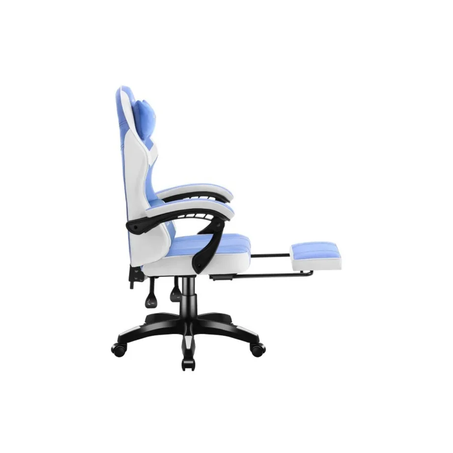 Huzaro HZ-FORCE 3.7 Blue 60 cm lai ergonoomiline mänguritool nimme- ja kaelapadjaga, sinine/valge – 5