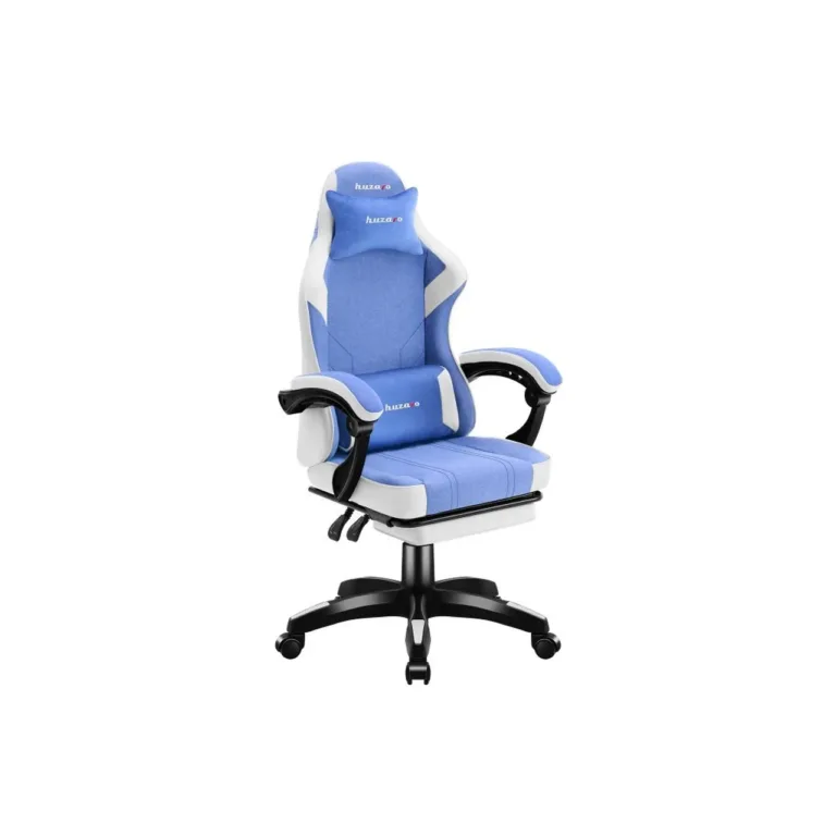 Huzaro HZ-FORCE 3.7 Blue 60 cm lai ergonoomiline mänguritool nimme- ja kaelapadjaga, sinine/valge