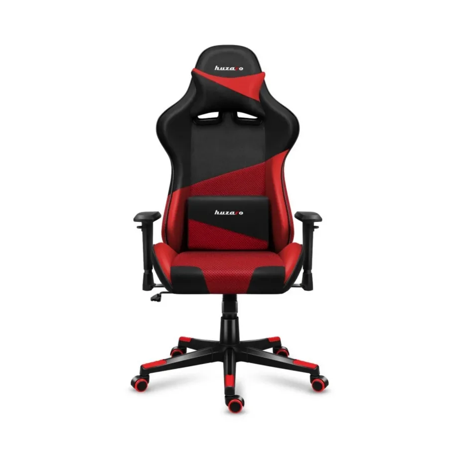 Huzaro Hz-Force 6.2 130 kg must-punane ergonoomiline kangast PC mänguritool kaela- ja nimmetoe, reguleeritavate käetugede ning kallutatava seljatoega – 12