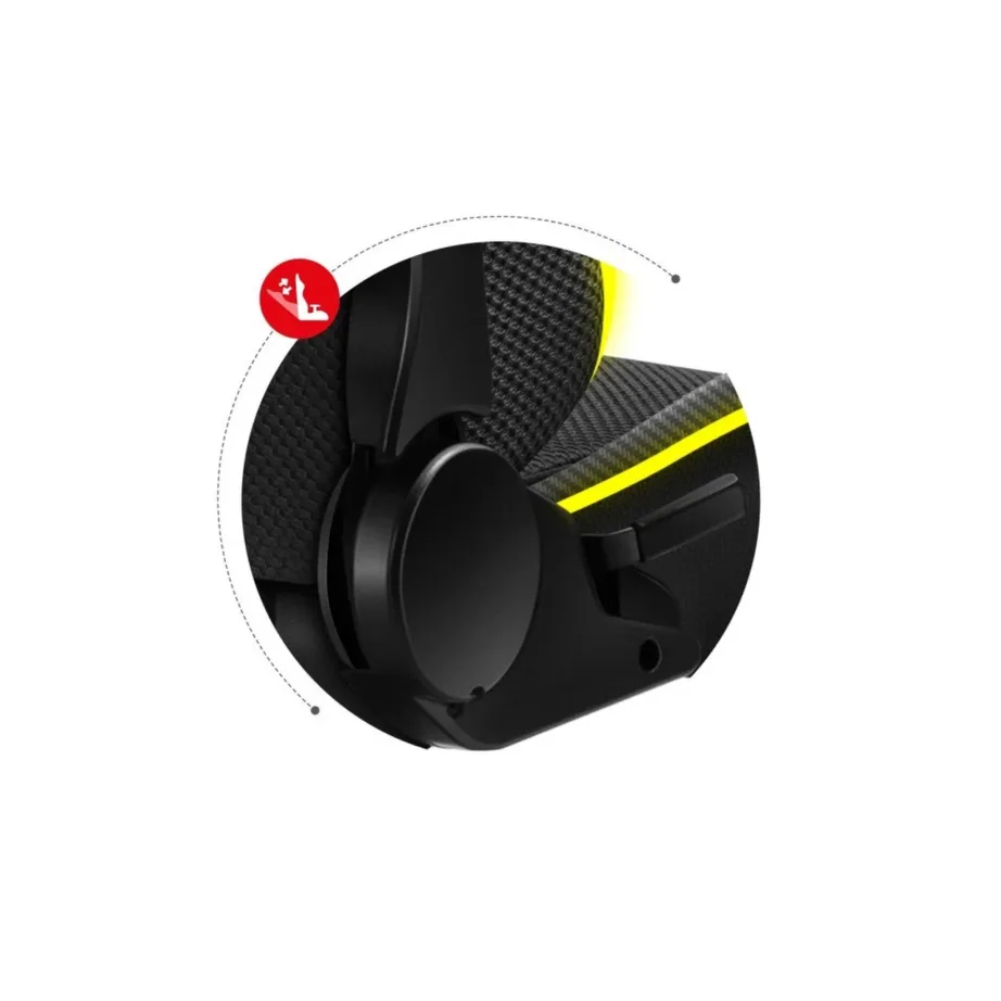 Huzaro Hz-Force 6.2 Black RGB 70x50x134,5 cm ergonoomiline kangast mänguritool RGB valgustuse ja peatoega, 130 kg – 2