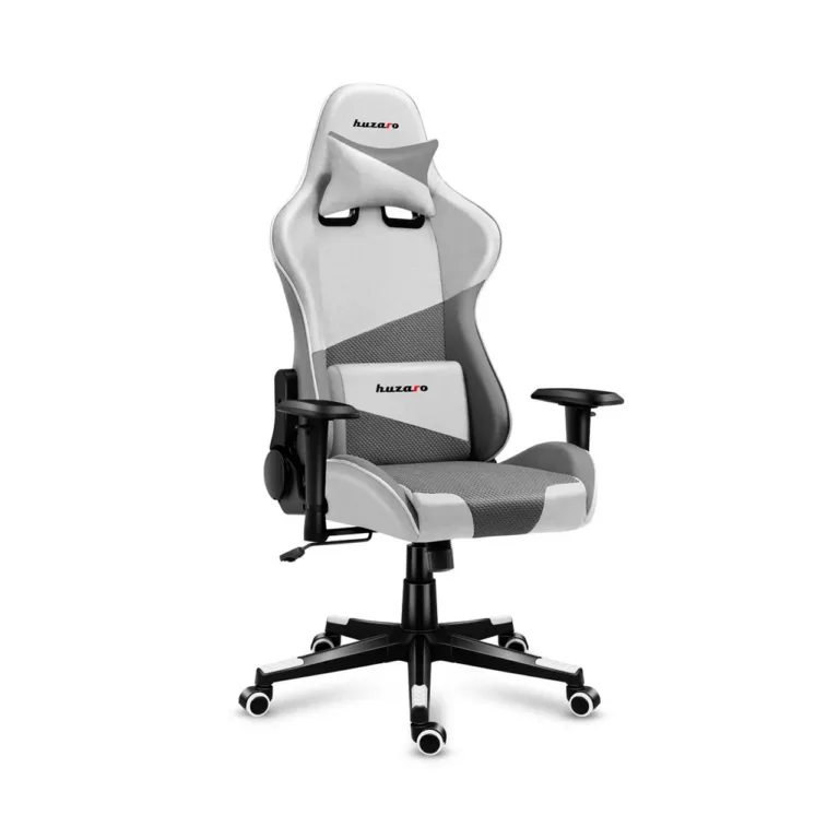 Huzaro Hz-Force 6.2 White Mesh 70x50 cm mänguritool, ergonoomiline, tekstiilist istme ja seljatoega, reguleeritav seljatugi (90–180°), kuni 130 kg