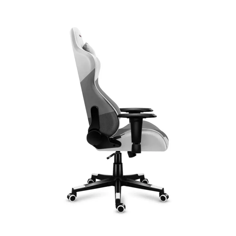 Huzaro Hz-Force 6.2 White Mesh 70x50 cm mänguritool, ergonoomiline, tekstiilist istme ja seljatoega, reguleeritav seljatugi (90–180°), kuni 130 kg