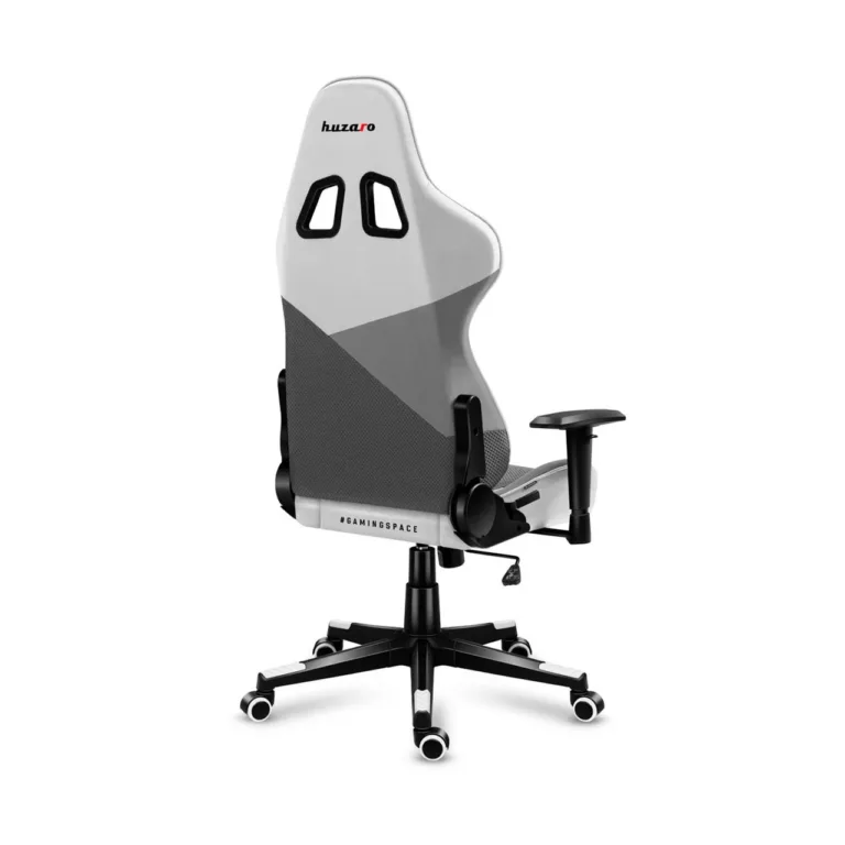 Huzaro Hz-Force 6.2 White Mesh 70x50 cm mänguritool, ergonoomiline, tekstiilist istme ja seljatoega, reguleeritav seljatugi (90–180°), kuni 130 kg