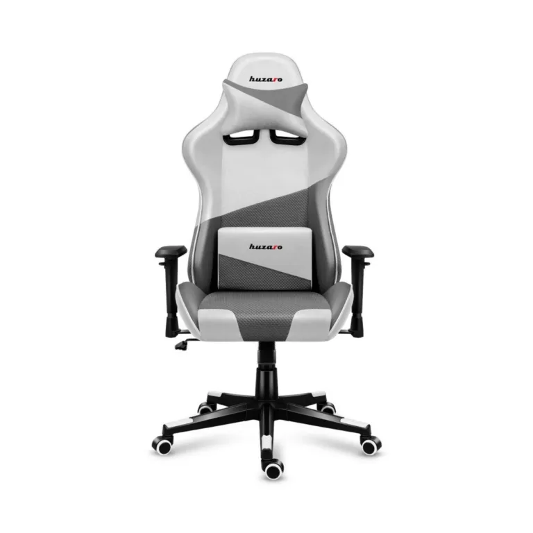 Huzaro Hz-Force 6.2 White Mesh 70x50 cm mänguritool, ergonoomiline, tekstiilist istme ja seljatoega, reguleeritav seljatugi (90–180°), kuni 130 kg