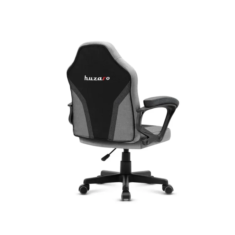 Huzaro HZ-Ranger 1.0 54 cm must/hall laste mänguritool, pehme ja hingava kangaga, terasraamil, sobib kuni 150 cm ja 130 kg kasutajale