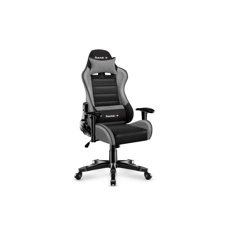 Huzaro HZ-Ranger 6.0 hall/must laste arvutitool, 61x50x73,5 cm, 2D käetoed ja hingav kangas, max 130 kg