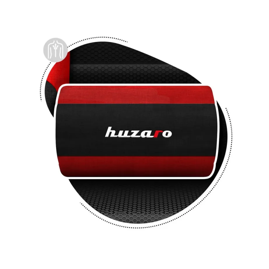 Huzaro HZ-Ranger 6.0 must/punane kangast 2D käetugedega laste gaming-tool, terasraam, reguleeritav seljatugi 90–180°, max 160 cm/130 kg – 2