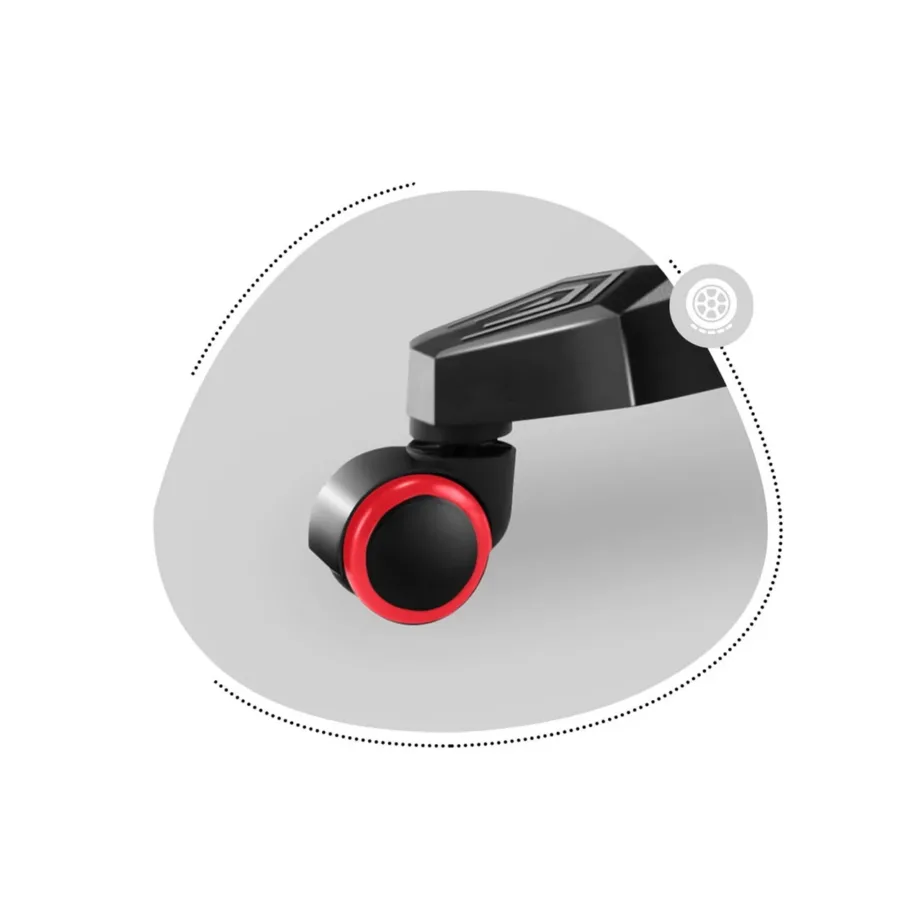 Huzaro HZ-Ranger 6.0 must/punane kangast 2D käetugedega laste gaming-tool, terasraam, reguleeritav seljatugi 90–180°, max 160 cm/130 kg – 6