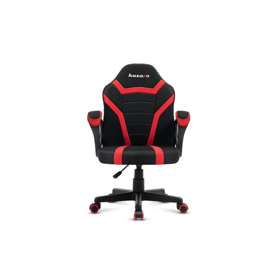 Huzaro Ranger 1.0 54 cm lastemõõdus punane-must mänguritool hingava kangaga, max 150 cm/130 kg, terasraam – 8