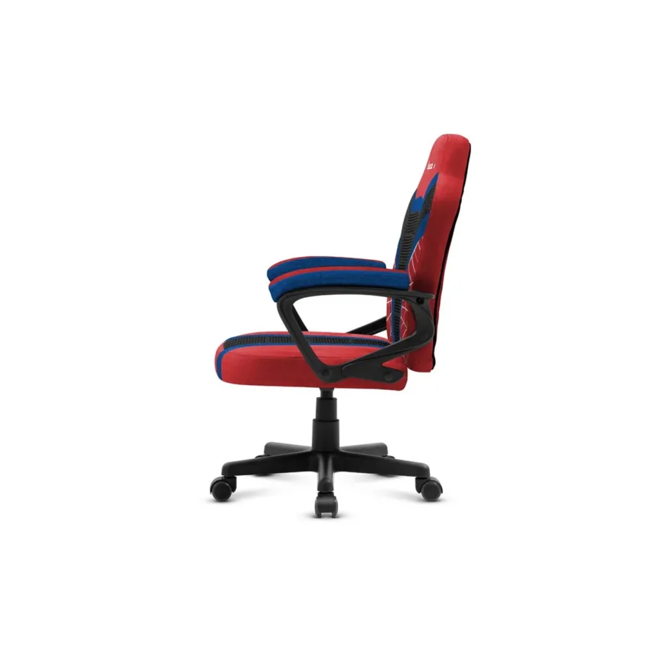 Huzaro Ranger 1.0 Spider 54 cm laste punane-must PC mängutool, polsterdatud iste ja seljatugi, terasraam, hingav kangas, 5 rattaga – 6