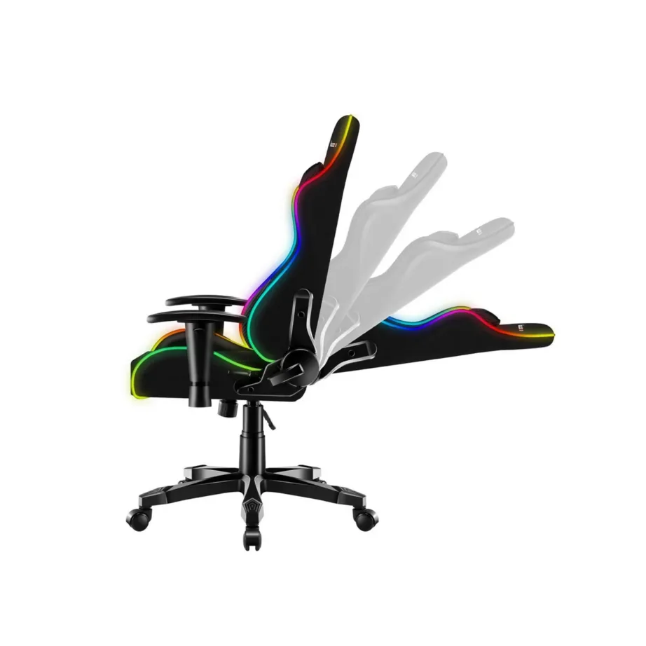 Huzaro Ranger 6.0 RGB Mesh 61 cm laste mänguritool, reguleeritav, hingav võrk, RGB valgustus, maks. 160 cm/130 kg – 3