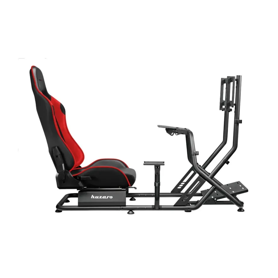 Huzaro Speed 6.0 136x56x108 cm terasest punane/must võidusõidusimulaatori kokpit, reguleeritav 30–90°, maksimaalne kandevõime 120 kg – 4