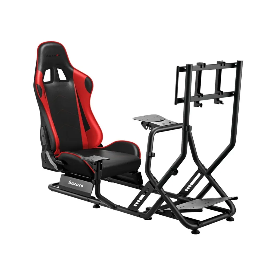 Huzaro Speed 6.0 136x56x108 cm terasest punane/must võidusõidusimulaatori kokpit, reguleeritav 30–90°, maksimaalne kandevõime 120 kg – 5