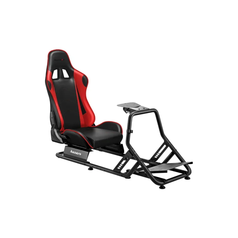 Huzaro Speed 6.0 136x56x108 cm terasest punane/must võidusõidusimulaatori kokpit, reguleeritav 30–90°, maksimaalne kandevõime 120 kg