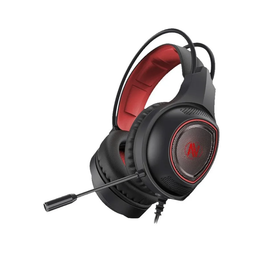 I-BOX SHPIX3MV X3 345 g juhtmega punased/mustad mängurikõrvaklapid mikrofoniga, 2 m kaabel, 3,5 mm ja USB – 2