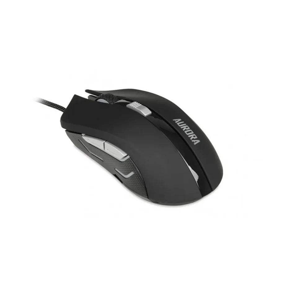 iBOX Aurora A-1 IMOGS9031 2400 DPI must LED-taustvalgustusega 1,8 m USB optiline hiir paremakäelistele, 6 nupuga PC jaoks – 6