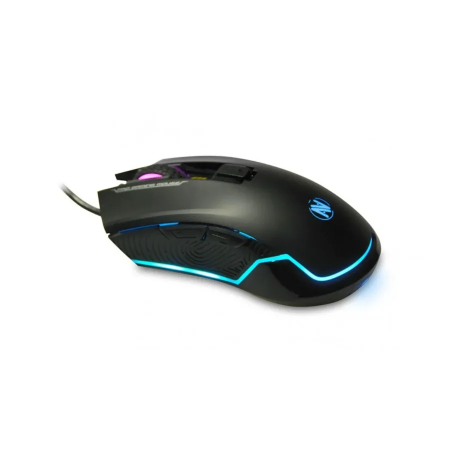 iBox Aurora A-3 IMOGS9002 6200 DPI RGB must USB optiline mängurihiir PC-le, 6 nuppu, 1,8 m kaabel – 2