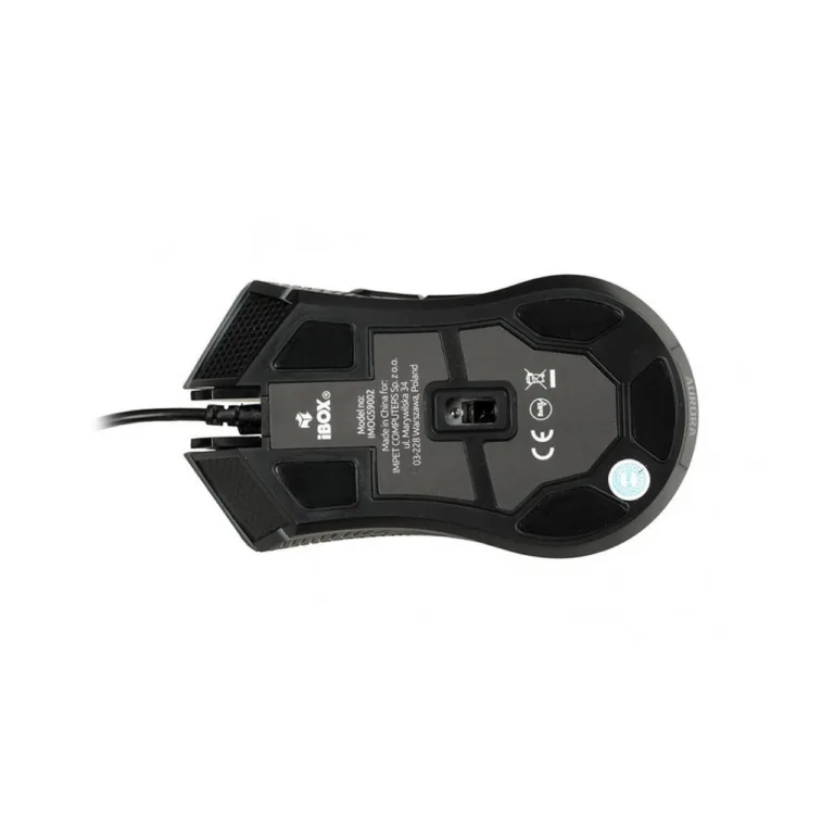iBox Aurora A-3 IMOGS9002 6200 DPI RGB must USB optiline mängurihiir PC-le, 6 nuppu, 1,8 m kaabel