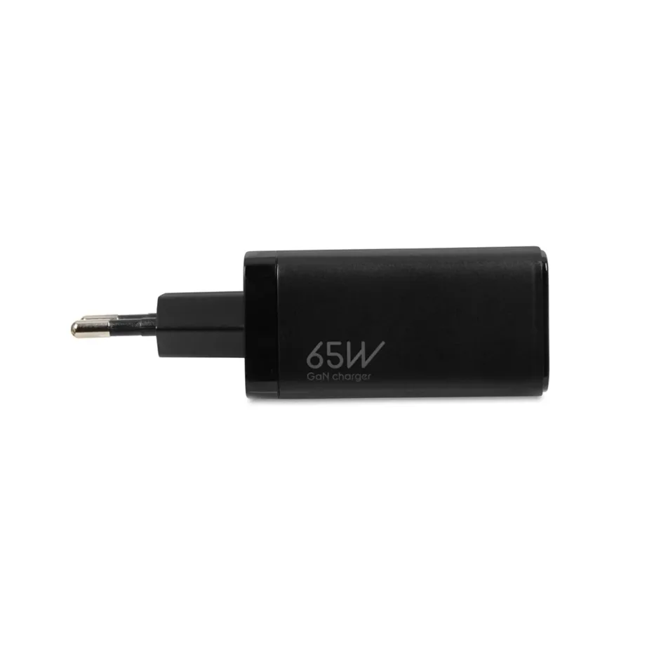 iBOX C-65 ILUC65B 65W must universaalne GaN USB-C ja USB-A siseruumilaadija (3x USB, AC toiteallikas, 100–240V, kaabel komplektis) – 8