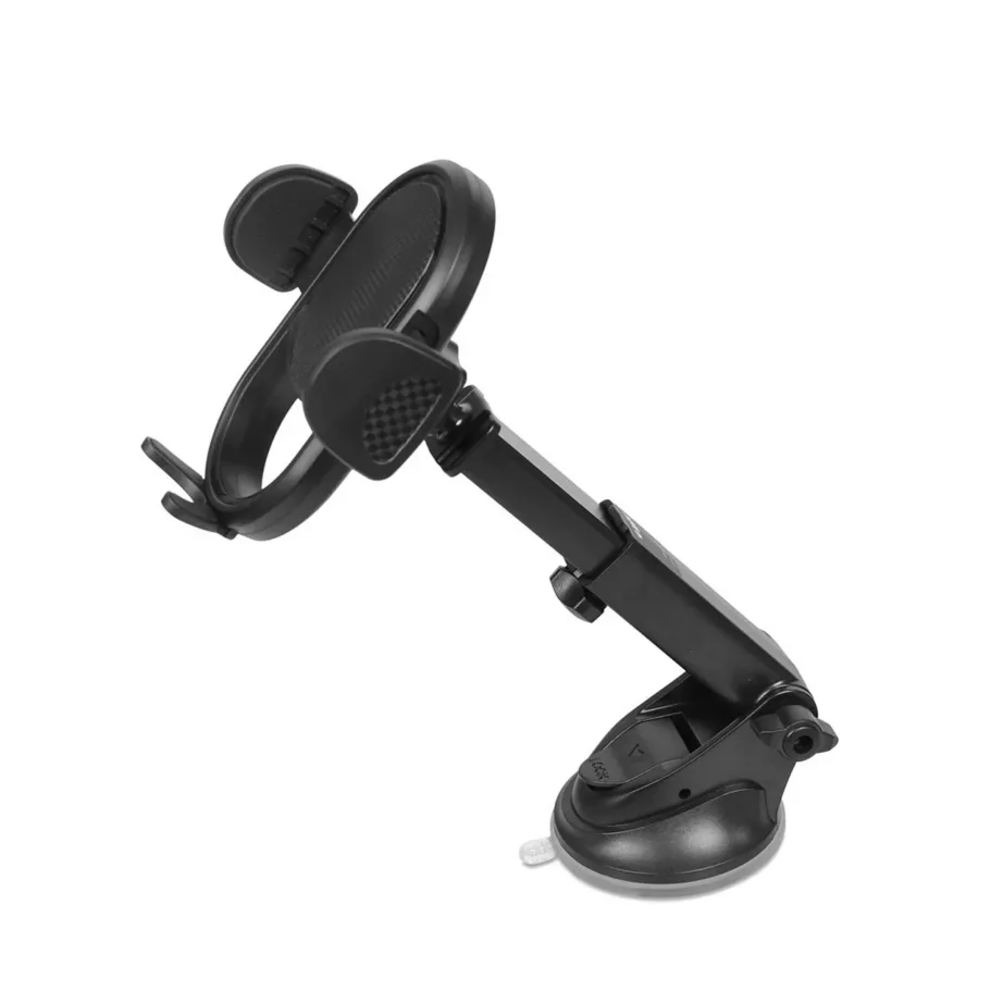 iBox ICH9 H-9 must plastikust autokinnitus nutitelefonile, iminapaga, horisontaalne/vertikaalne, põrutuskindel – 5